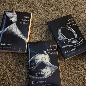 Fifty Shades Trilogy Paperback Set - Black Covers